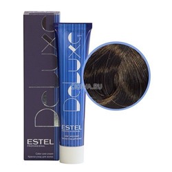 Estel, De Luxe - краска-уход (5/77 светлый шатен коричневый интенсивный), 60 мл
