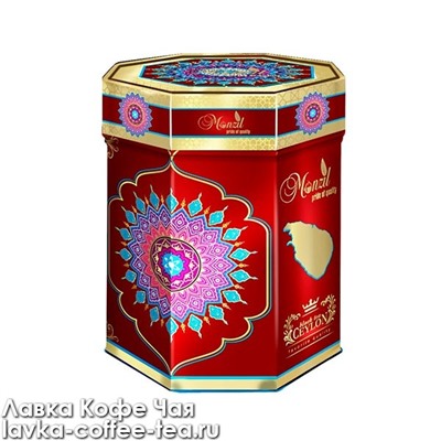 чай чёрный Monzil Легенда Цейлона, Ceylon Red color 300034 красная банка 100 г.