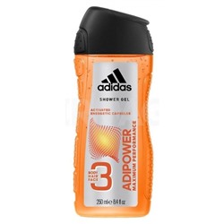 Гель для душа, Умывания и Шампунь Adidas Action-3 Adipower 250мл