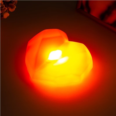 Ночник Сердце LED от батареек МИКС 12х11х4,5 см