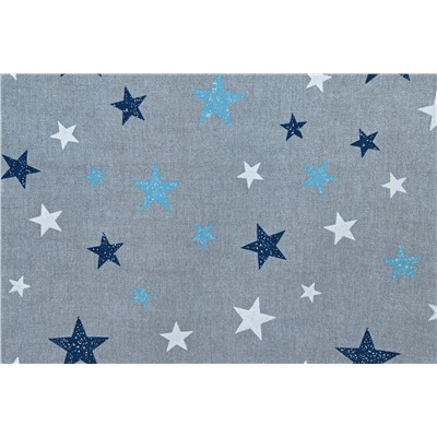 Комплект штор Sky Loneta, синие звезды (azul)  (df-200611-gr)