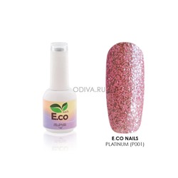 E.Co Nails, гель-лак Platinum (P001), 10мл