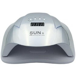 Лампа для ногтей LED UV Lamp SUN X 54W,Серебро Зеркальная