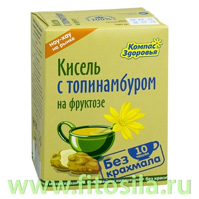 Кисель на фруктозе овсяно-льняной с топинамбуром, 150 г, марка "Компас Здоровья"