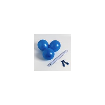 Шар латексный 5", стандарт, водные бомбочки, набор 100 шт., цвет синий 5106212