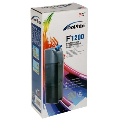 Фильтр внутренний KW Dophin F-1200, 5.8 Вт, 500 л/ч с регулятором и углем