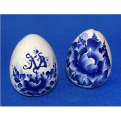 Яйцо пасхальное (размер утиного), гжель синяя