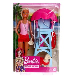 Кукла Барби «Спасатель на пляже с вышкой, собакой и аксессуарами» 7306569