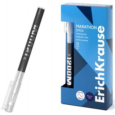 Ручка-роллер 0.5мм 62109 "Marathon Stick" синяя ErichKrause