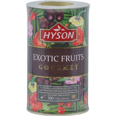 HYSON. Gourmet. Exotic Fruits 100 гр. картонная туба