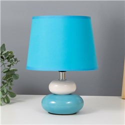 Настольная лампа "Баланс" Е14 40Вт бело-голубой 17,5х17,5х23 см