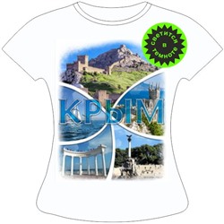 Женская футболка Крым коллаж 844