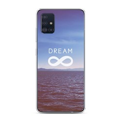 Силиконовый чехол Lream бесконечность на Samsung Galaxy A51