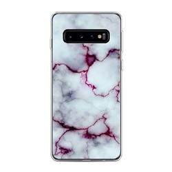 Силиконовый чехол Состаренный мрамор на Samsung Galaxy S10