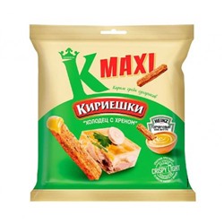 «Кириешки Maxi», сухарики со вкусом «Холодец с хреном» и с горчичным соусом Heinz, 75 гр. KDV