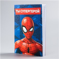 Блокнот на скрепке MARVEL "Человек-паук", 32 листа, А6