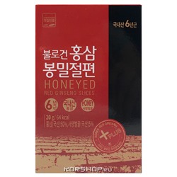 Медовые цукаты с красным корейским женьшенем (тэдон пуллогон 6 лет), Корея, 20 г