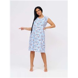 Ночная сорочка женская Текс-Плюс, цвет серый голубой