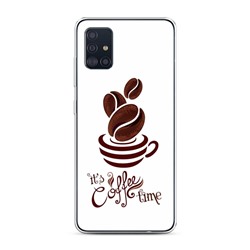 Силиконовый чехол Coffee time на Samsung Galaxy A51