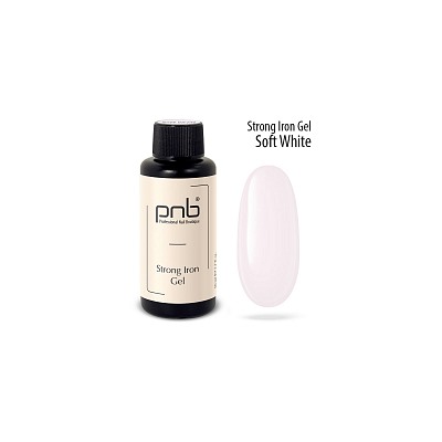 PNB, Strong Iron Gel Soft White - гель Стронг Айрон (нежно-белый), 50 мл