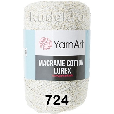 Пряжа Yarnart Macrame Cotton Lurex