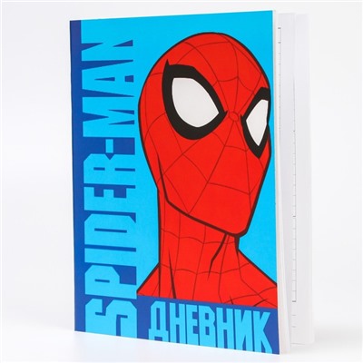 Дневник для 1-11 класса, в мягкой обложке, 48 л., «Spider-Man», Человек-паук