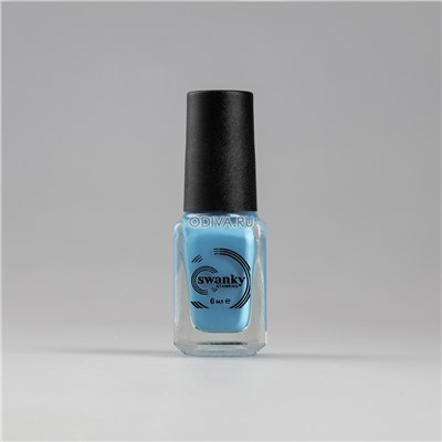 Swanky Stamping, лак для стемпинга S49 (cyan blue), 6 мл