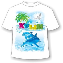 Подростковая футболка Крым дельфин 2