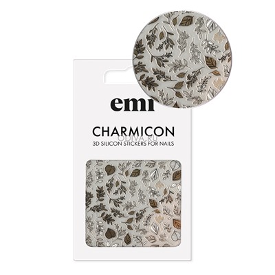 EMI, Charmicon 3D Silicone Stickers - 3D-наклейки для ногтей №222 (Листопад)