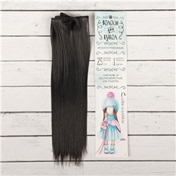 Волосы - тресс для кукол «Прямые» длина волос: 25 см, ширина: 100 см, цвет № 2В