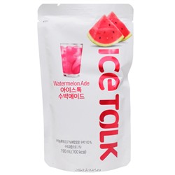 Напиток со вкусом арбуза Watermelon Ade Ice Talk, Корея, 190 мл Акция