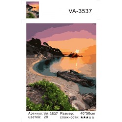 VA3537 Без подрамника картина по номерам 40*50