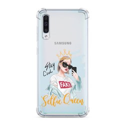 Противоударный силиконовый чехол Selfie Queen на Samsung Galaxy A50