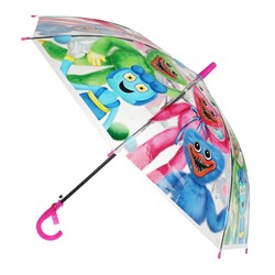 Зонт детский хаги ваги r-50см, прозрачный, полуавтомат ИГРАЕМ ВМЕСТЕ
