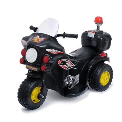 Электромобиль «Мотоцикл шерифа», цвет чёрный 4378620