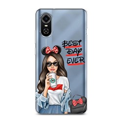 Силиконовый чехол Best Day Ever на ZTE Blade A31 Plus