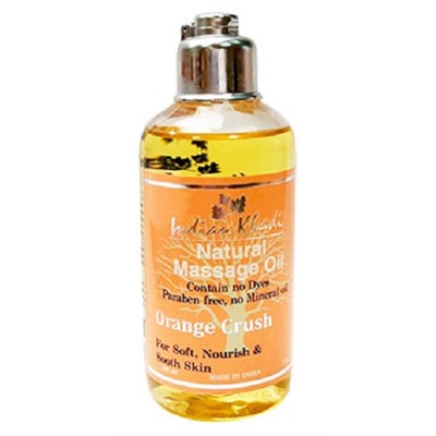 Масло массажное Апельсин Кхади Orange Crush Massage Oil Indian Khadi 200 мл.