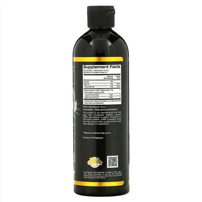 California Gold Nutrition, органическое масло MCT, 355 мл (12 жидк. унций)