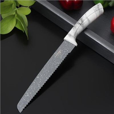 Нож хлебный «Мрамор», лезвие 20 см