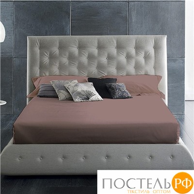 114911501-сгL60 Простыня Satin Luxe (без резинки) 150х215 марсала