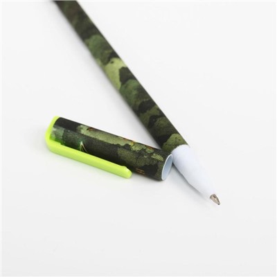 Ручка пластиковая софт тач «23 февраля», 0,7 мм, шариковая, паста синяя цена за 1 шт