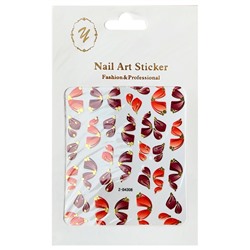 Nail Art Sticker, 2D стикер Z-D4308 (золото)