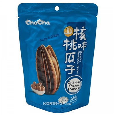 Жареные подсолнечные семечки со вкусом китайских орехов пекан ChaCha, Китай, 108 г