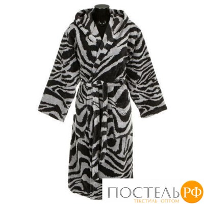 ROBERTO CAVALLI ХАЛАТ L/XL ZEBRA шалька 005 nero 100 х/б