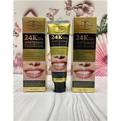 Зубная паста отбеливающая 24к Gold Whitening Toothpaste для чувствительных зубов 100мл