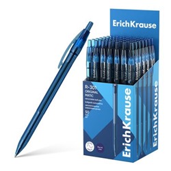Ручка автоматическая шариковая 1.0мм R-301 Matic Original синяя 60977 ErichKrause