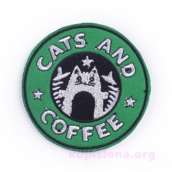 Нашивка «Cats and coffee»