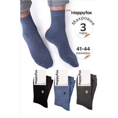 3 пары махровых носков Happy Fox