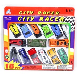 Набор машин 15 в 1 City Racer