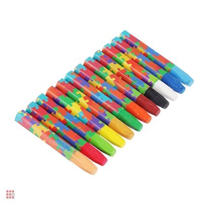 Восковые карандаши, масляная пастель, 12 цветов